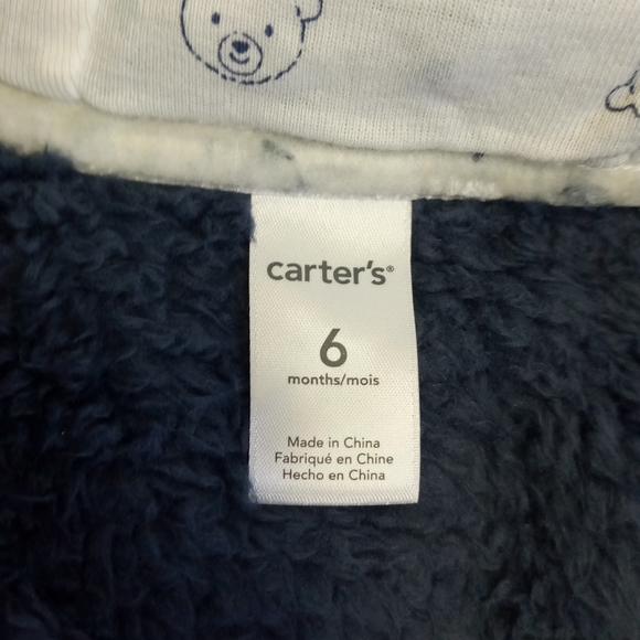 Carter's Blue Fur Like Jacket 6M - Picture 8 of 9